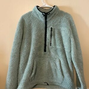 PINK Victoria's Secrets Zip-Up Sweater - Mint Green